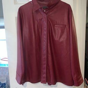 WOMENS RED LEATHER BAGATELLE SIZE XL JACKET Season Fall, Spring, Winter, date